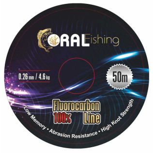 CORAL 100% FLUOROCARBON LINE 50m
