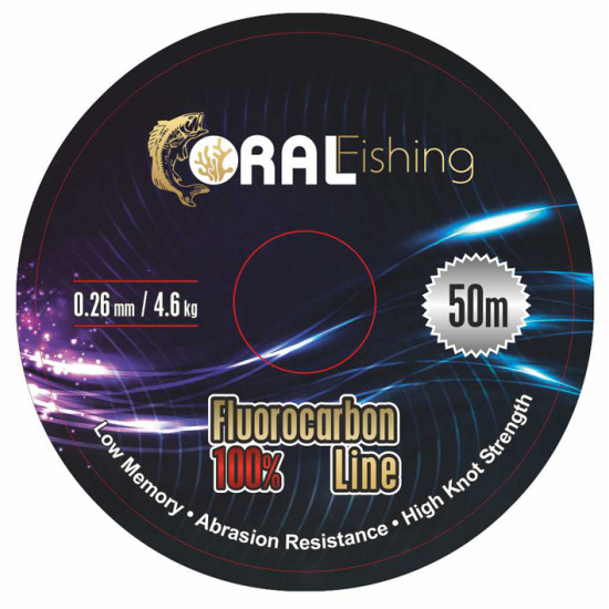 CORAL 100% FLUOROCARBON LINE 50m