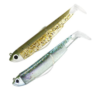 FIIISH BLACK MINNOW #3 DOUBLE COMBO 12gr KAKI P. / GHOST MINNOW