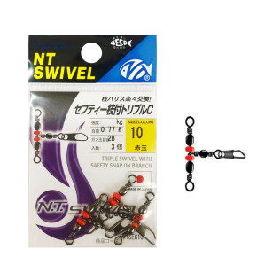 NT TRIPLE SWIVEL WITH SAFETY SNAP E.TSEC