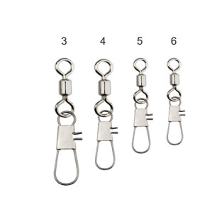 DTD BRASS ROLLING SWIVEL w INTERLOCK SNAP