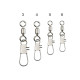 DTD BRASS ROLLING SWIVEL w INTERLOCK SNAP