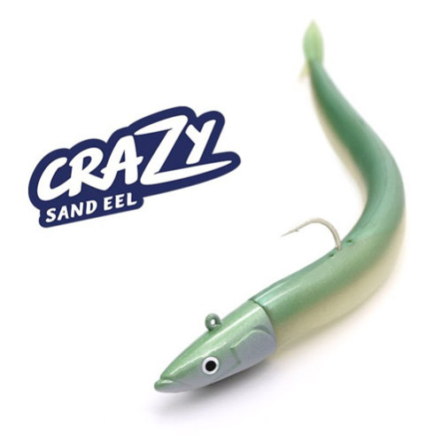FIIISH CRAZY SAND EEL #2, 150mm VERT NACRE
