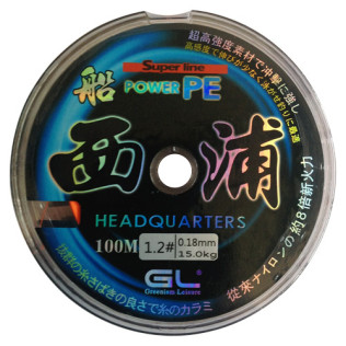 X-8 SUPER POWER PE LINE 0,18mm RED